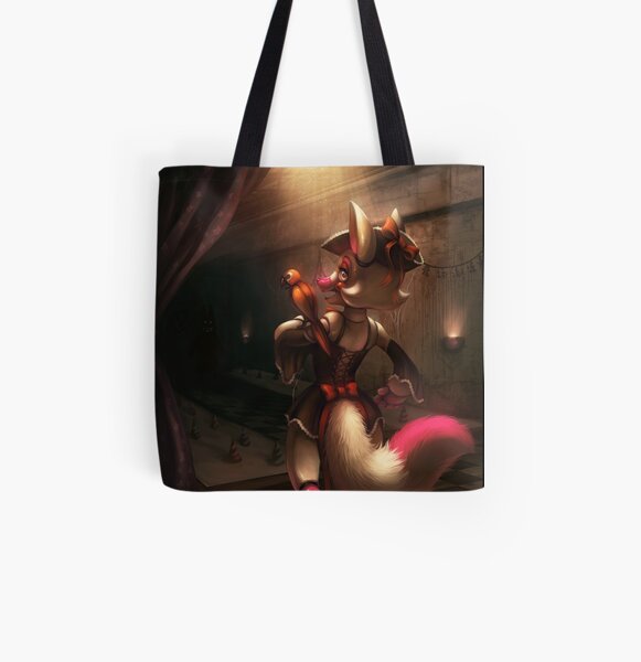 FNAF Fan Art - The Mangle "Toy Foxy" All Over Print Tote Bag