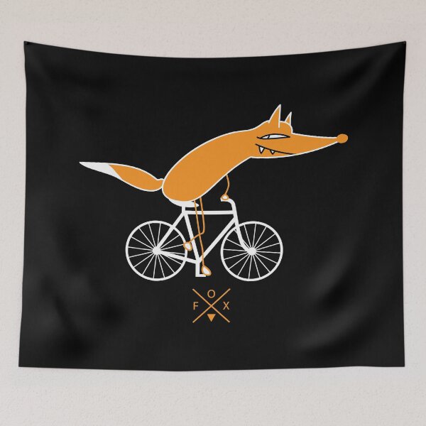Artikelvorschau, Schlauer Fuchs fährt Fahrrad (b) entworfen und verkauft von spontania.
