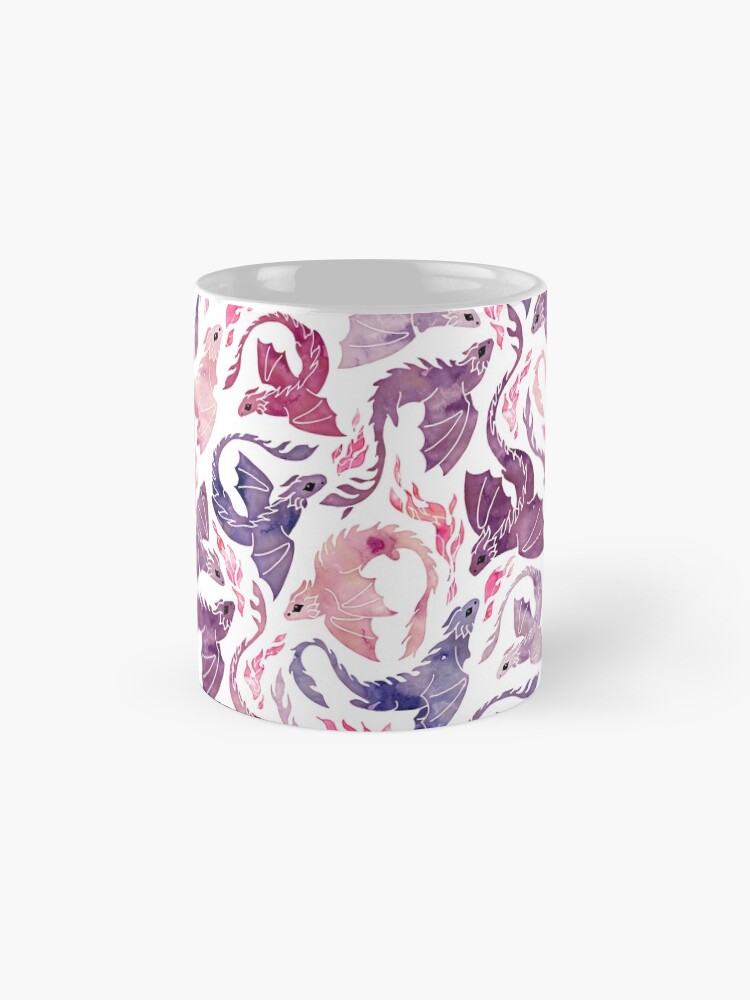 Alternate view of Dragon fire pink & purple Mug