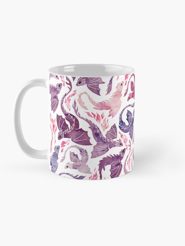 Alternate view of Dragon fire pink & purple Mug