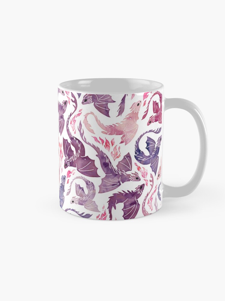 Alternate view of Dragon fire pink & purple Mug