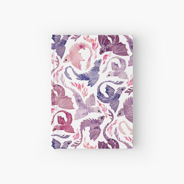 Dragon fire pink & purple Hardcover Journal