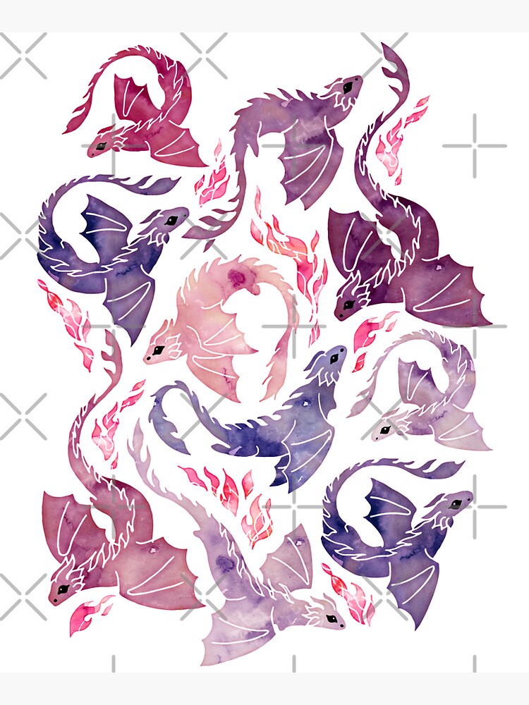Dragon fire pink & purple by adenaJ