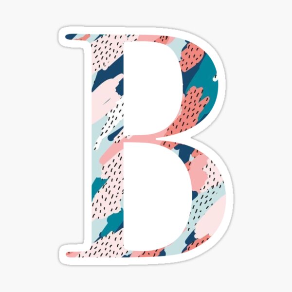 "Letter B" Sticker For Sale By Sophcgang | Redbubble