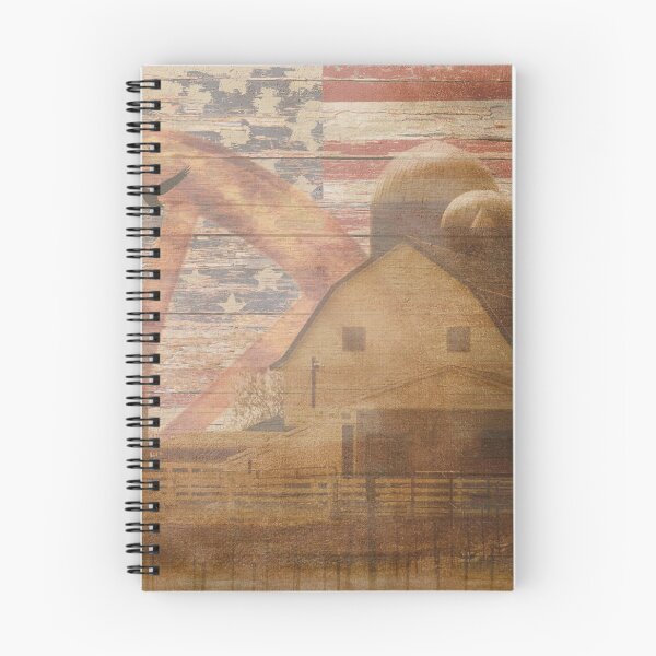 Item preview, Americana Home Decor Rustic Art Print Barn Flag Wagon Wheel Art A642 designed and sold by byNicol.