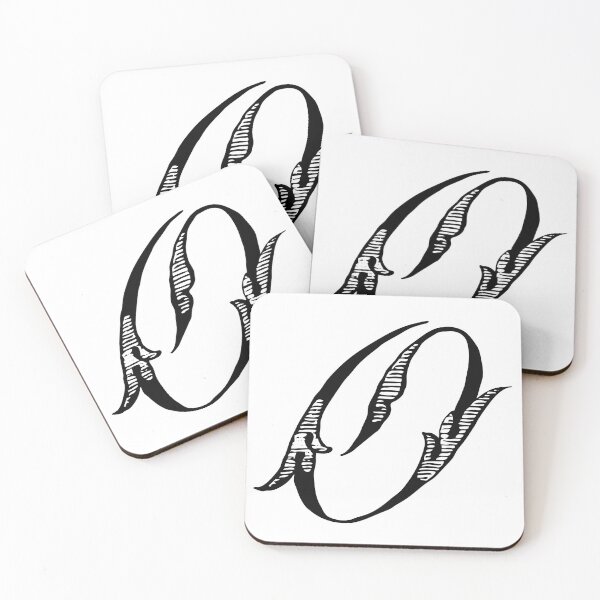 Item preview, Vintage Stylish Black and White Monogram Letter O designed and sold by Vintage-TM.