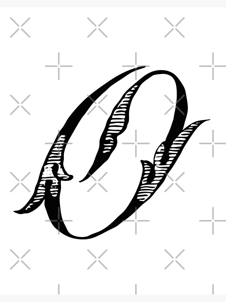 Letter O - Alphabet Photography - 4x6 Photo Letter - Unframed - Black
