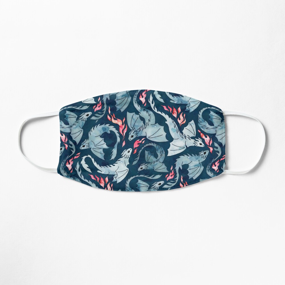 Dragon fire dark blue Mask