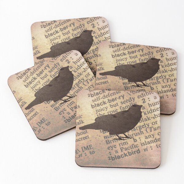 Item preview, Rustic Blackbird Bird Silhouette Dictionary Home Decor Art A627 designed and sold by byNicol.