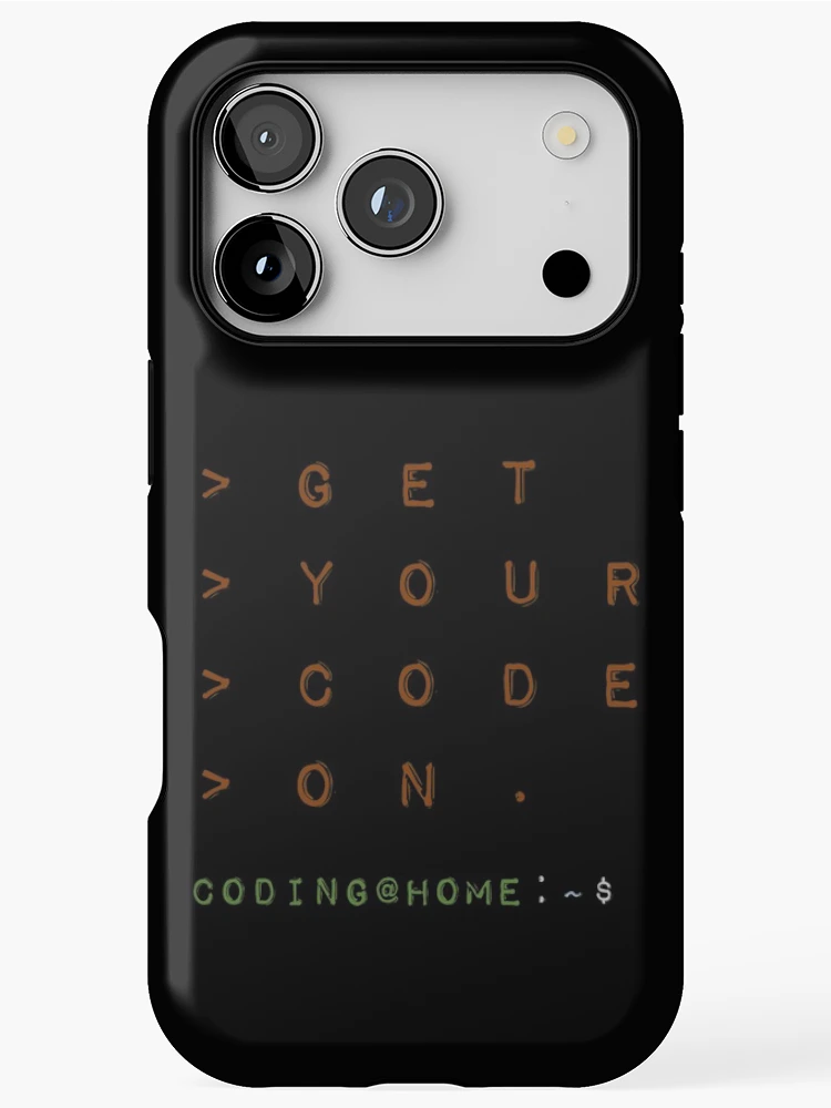Thumbnail 1 of 4, iPhone Case, Get your code on - Coding Scripting Terminal designed and sold by MoPaws.