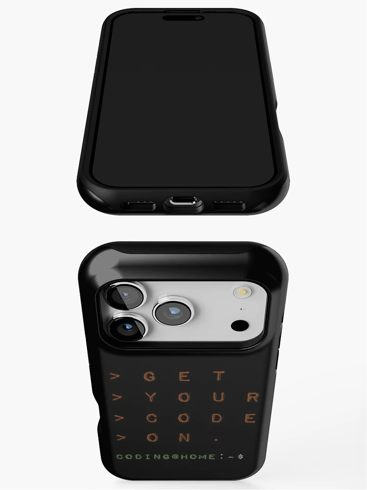 Thumbnail 3 of 4, iPhone Case, Get your code on - Coding Scripting Terminal designed and sold by MoPaws.