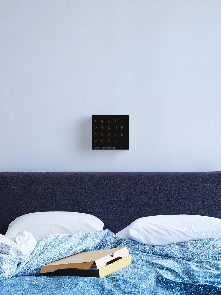 Thumbnail 2 of 3, Canvas Print, Get your code on - Coding Scripting Terminal designed and sold by MoPaws.