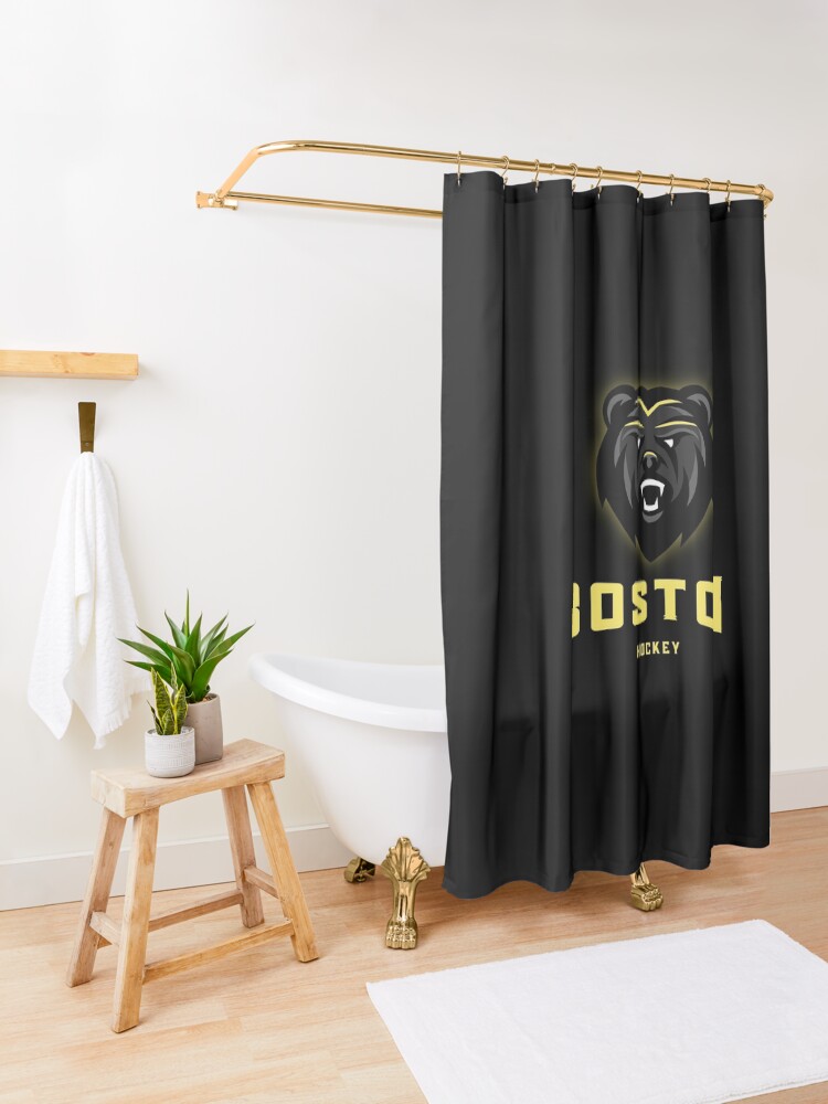 "Boston Bruins Hockey" Shower Curtain for Sale by BVHstudio Redbubble