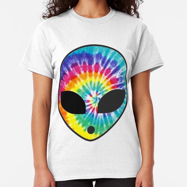 tie dye alien shirt