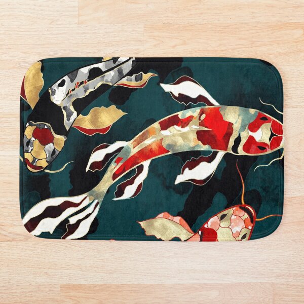 Metallic Koi Bath Mat