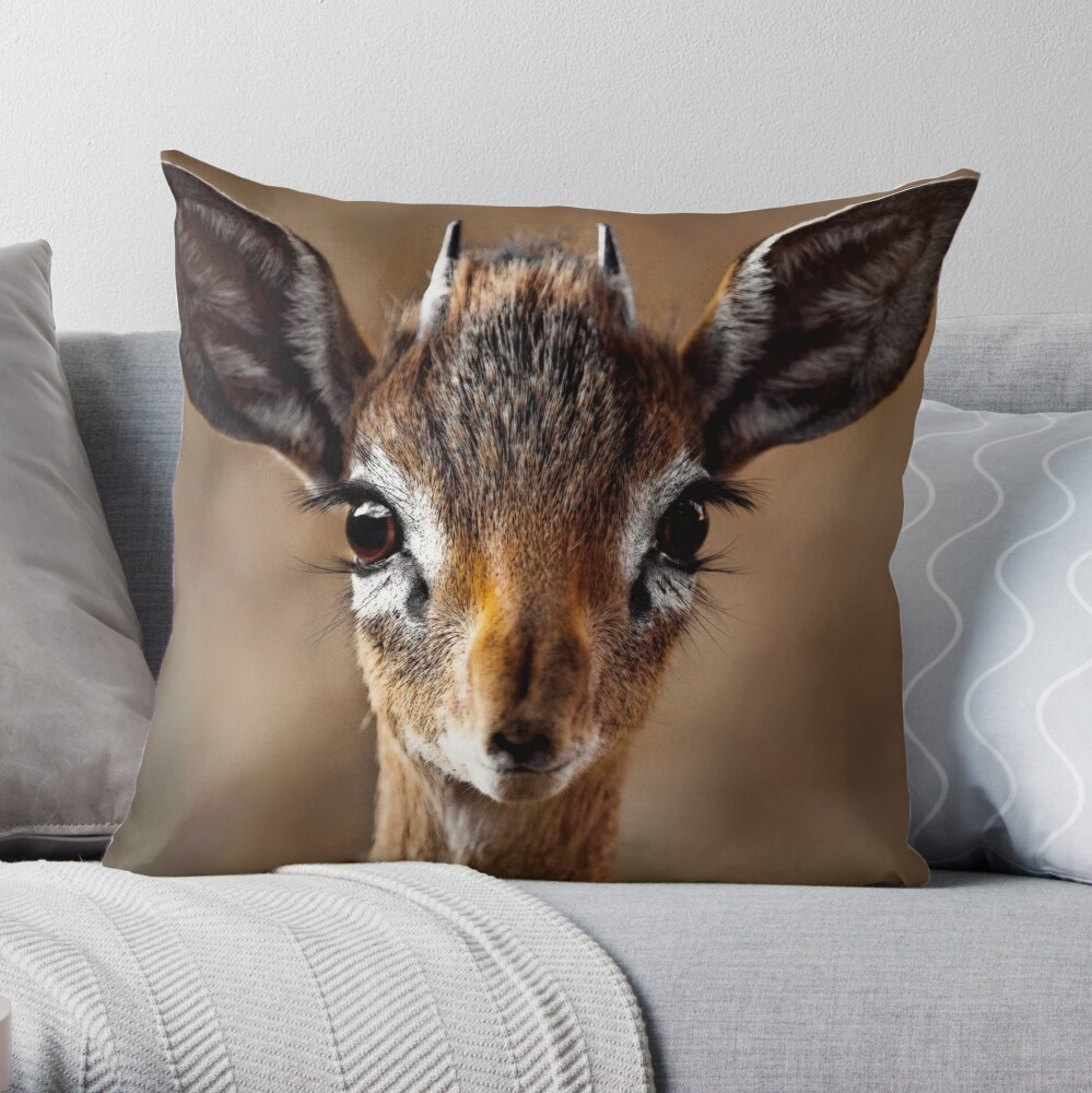 Antelope 2025 throw pillow