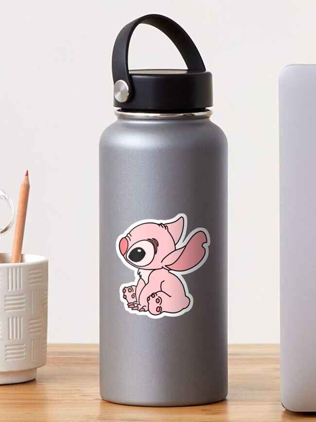 Disney, Dining, Pastel Pink Stitch Water Bottle Thermos