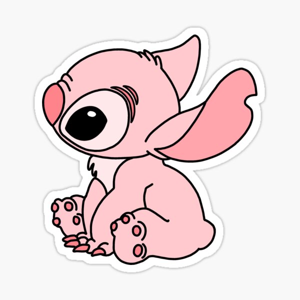 Pink Stitch Sticker for Sale by ArtByMikaylaK