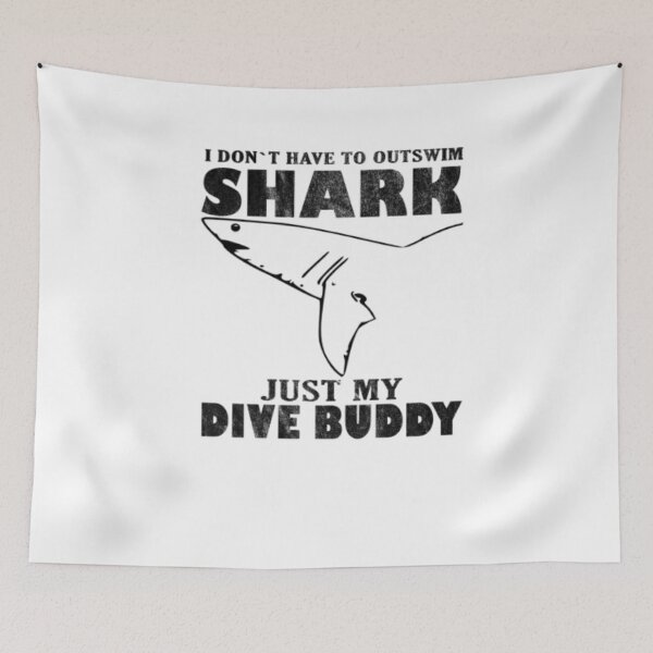 Item preview, Scuba Diving Divers Club Deep Swim Tee Shark Kill designed and sold by CristinaKarman3.
