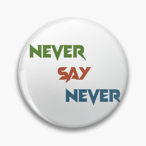 Item preview, Never Say Never Mask designed and sold by basitcv.