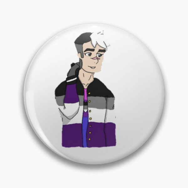 Item preview, Bisexual Ace Takashi Shiro Shirogane Black Paladin of Voltron designed and sold by feardeargcrafts.