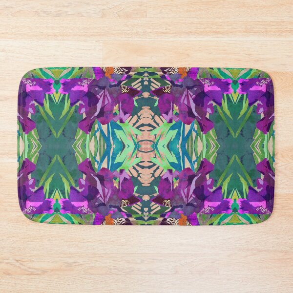 Artikelvorschau, Aquarell Iris Flower mit Schatten - Bright Purple & Pink entworfen und verkauft von AndreaHelmArt.