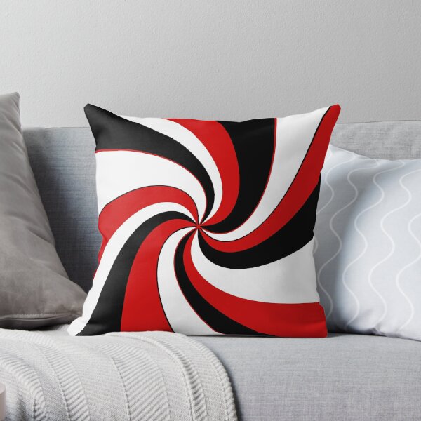 Red black and hot sale white throw pillows