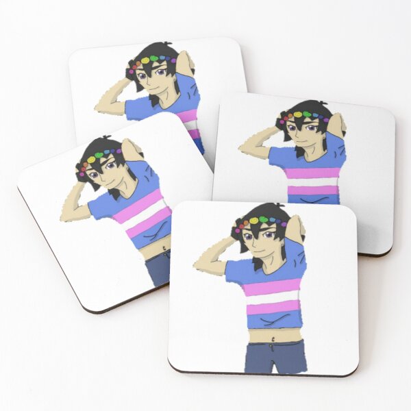 Item preview, Gay Transgender Pride Keith Kogane Red and Black Paladin designed and sold by feardeargcrafts.