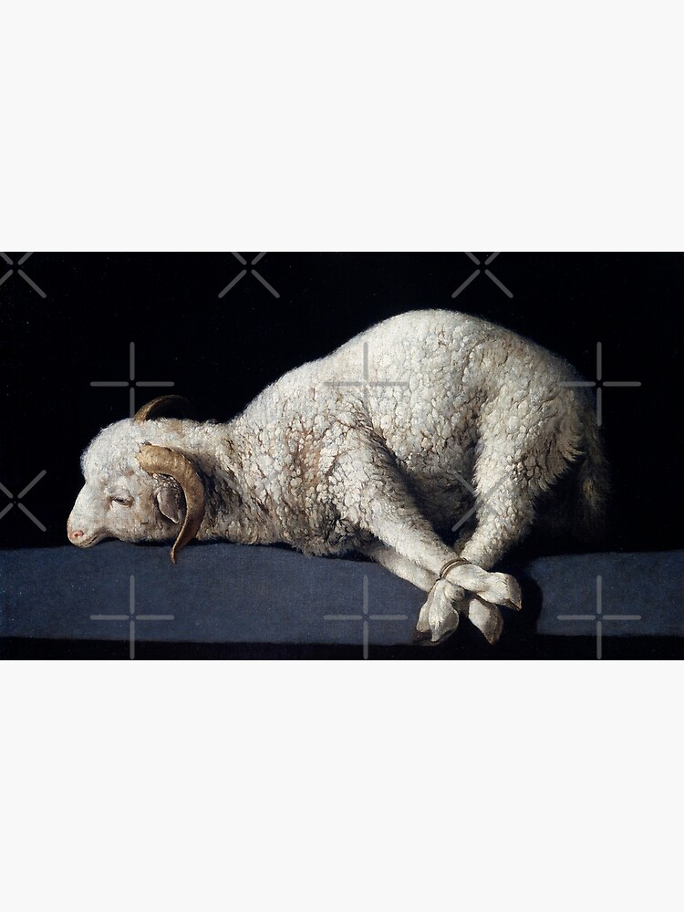 Agnus Dei Painting By Francisco De Zurbarán Premium Matte Vertical ...