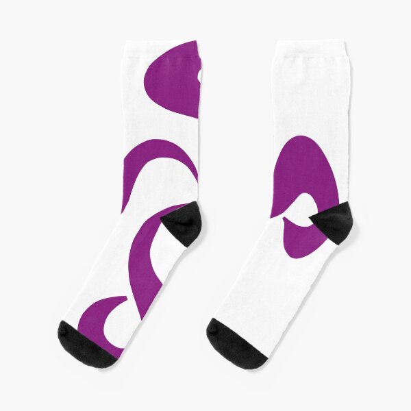 SheeArtworks Spiral Purple - Shee Vector Shape Socks