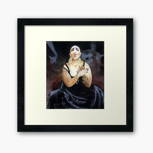 La cantaora Framed Art Print