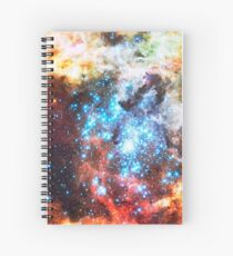 Colorful Star Cluster Spiral Notebook