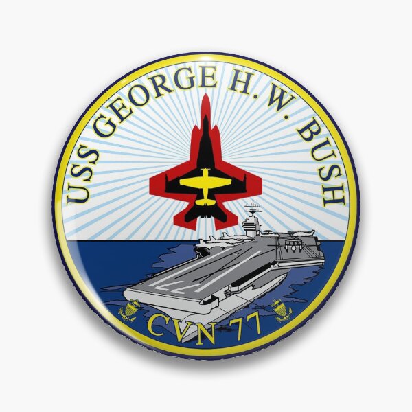 Item preview, USS George H.W. Bush (CVN-77) Crest designed and sold by Nikki SpaceStuffPlus.
