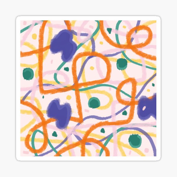 Crazy Lines Sticker