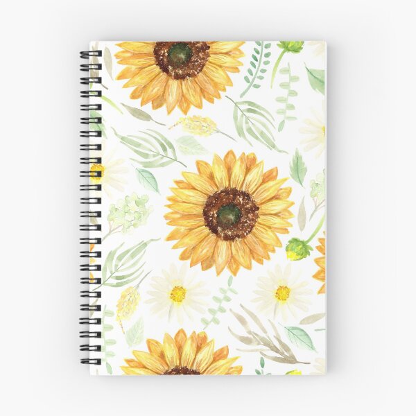 Item preview, Sunflowers and Daisies | Watercolor | Art | Pattern  designed and sold by Harpley Design Studio.