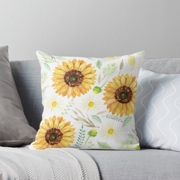 Artikelvorschau, Sonnenblumen und Gänseblümchen Aquarell | Kunst | Muster entworfen und verkauft von Harpley Design Studio.