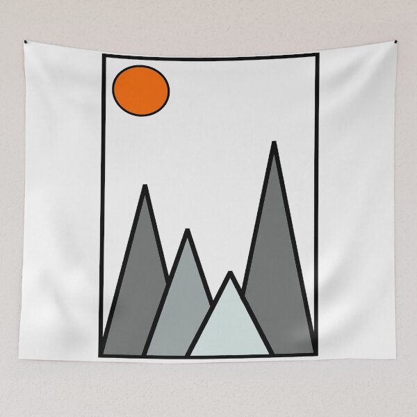 Item preview, Minimalist Mountain Tops without White Background designed and sold by Devin-FK.