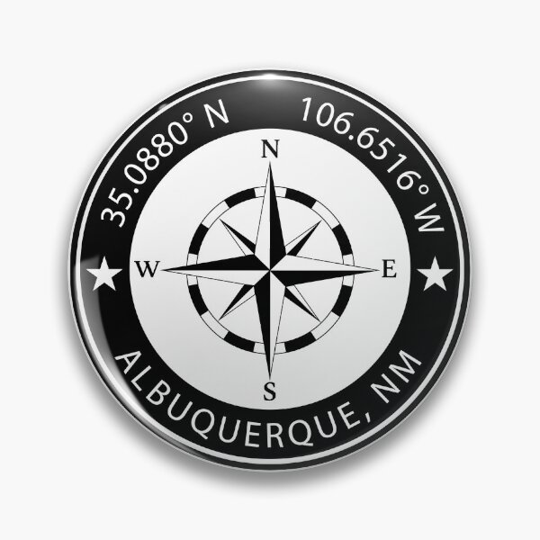 Artikelvorschau, Geografische Koordinaten von Albuquerque, New Mexico entworfen und verkauft von TeeOhGraphics.