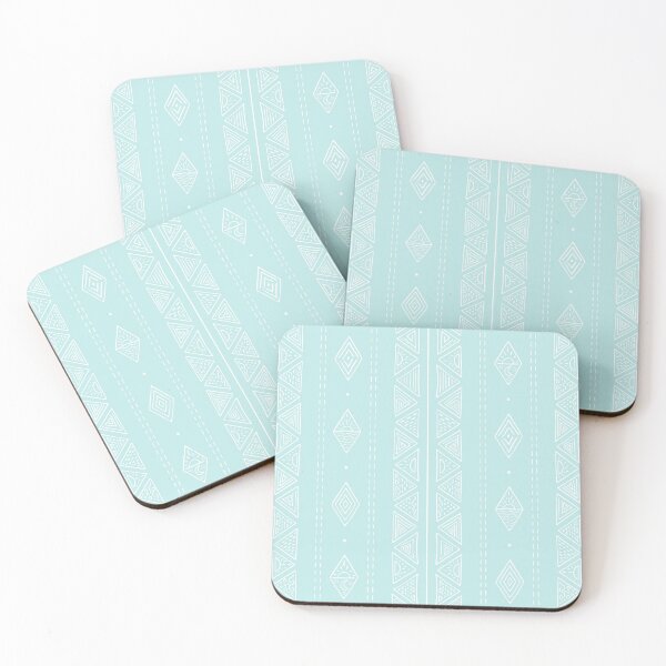 Item preview, Neo Mint Aqua Ocean Breeze Tribal Pattern designed and sold by Eng-Sun.