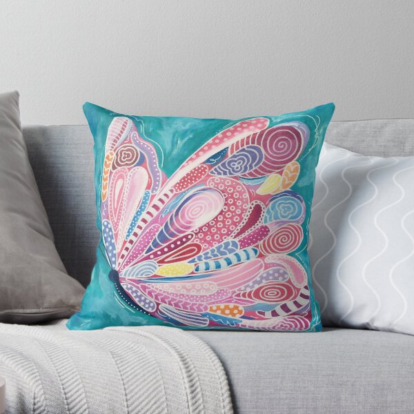 Tickled Pink Throw Pillow