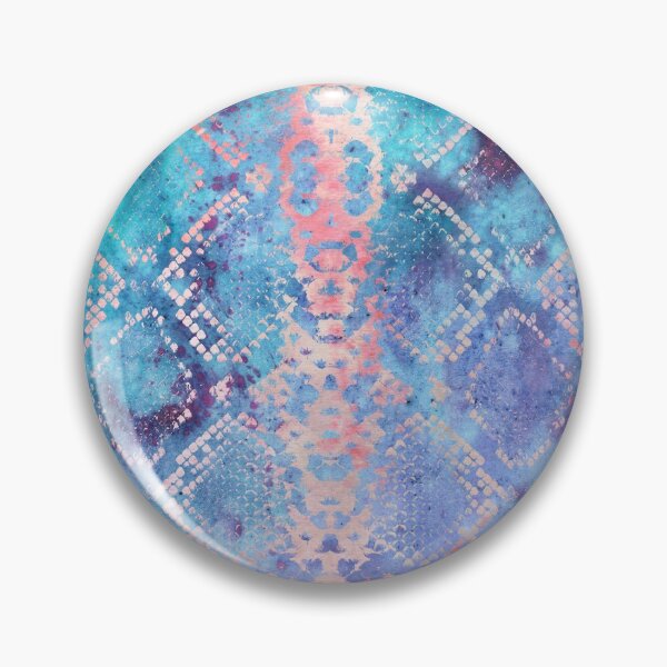 Item preview, Abstract Snakeskin Design Animal Print - Aqua Blue & Lavender Purple designed and sold by AndreaHelmArt.