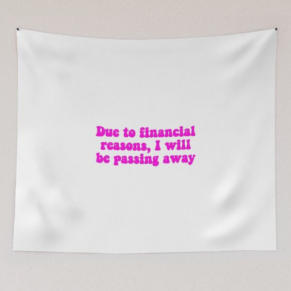 Item preview, Financial Passing bright pink designed and sold by Hannah Marland.