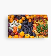 Cornucopia-Farmers market in Santa Barbara Canvas Print