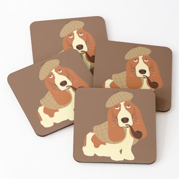 Item preview, Sherlock Holmes Basset Hound designed and sold by Lulupainting.