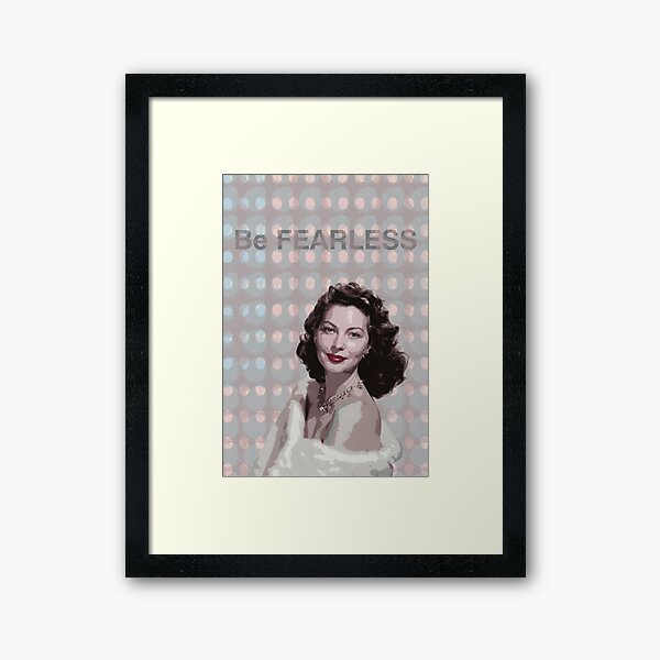 Movie Stars_Ava Gardner_Be Fearless. Framed Art Print