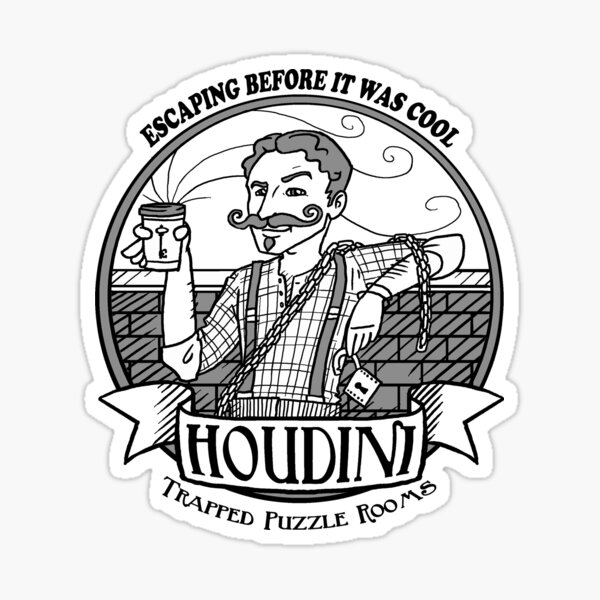Houdini Hipster Sticker