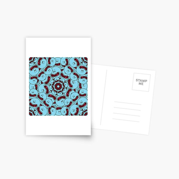 Mr. Meeseeks Pattern Postcard