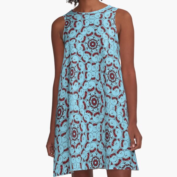 Mr. Meeseeks Pattern A-Line Dress