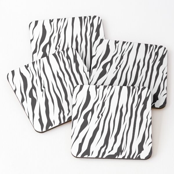 Item preview, White Black Tiger Stripes Cat Pattern Kitten Kittens Cats Kitty designed and sold by Draculaura2009.