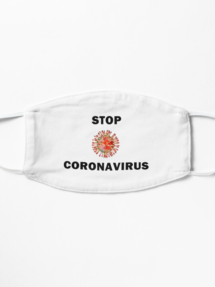 Alternate view of STOP CORONAVIRUS Mask
